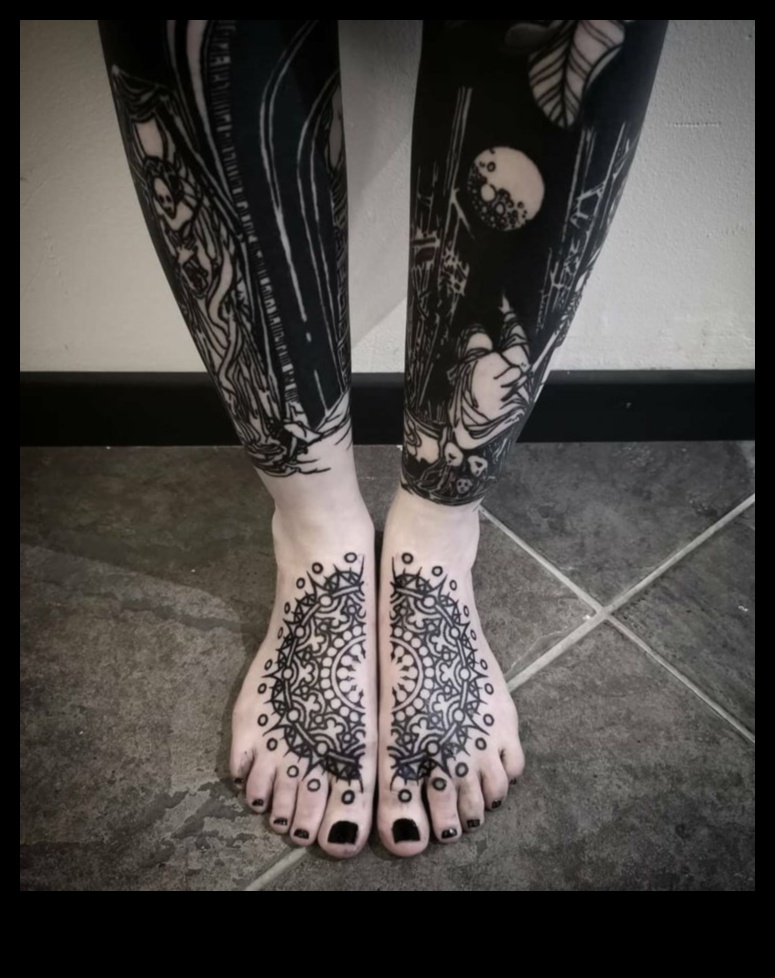 Tales on Your Toes Η τέχνη των εκφραστικών αφηγήσεων για τατουάζ στα πόδια 3 Tales on Your Toes: The Art of Expressive Leg Tattoo Narratives